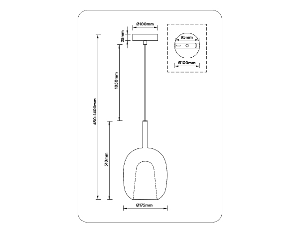 Светильник подвесной Modern LH11125