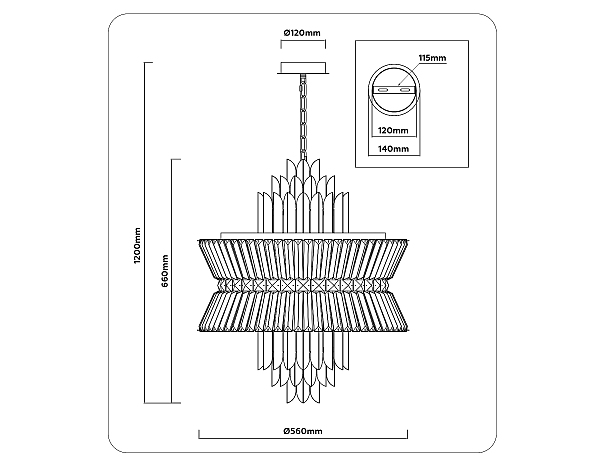 Подвесная люстра Crystal LH41017
