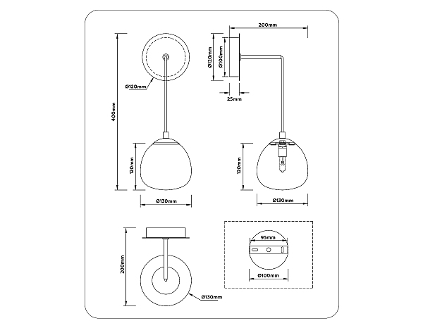 Настенное бра Modern LH51005