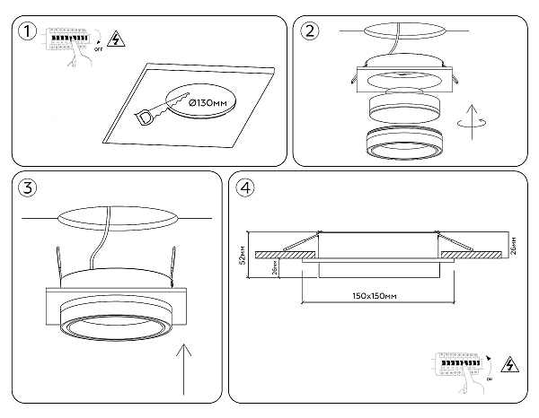 Встраиваемый светильник Standard Tech TU5230