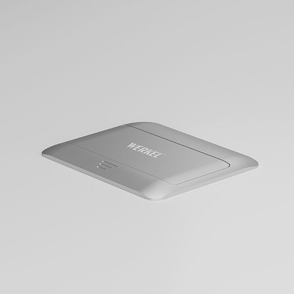 Аксессуар Werkel W8074065/ Выдвижной блок (Лючок) на 4 модуля (серебряный)