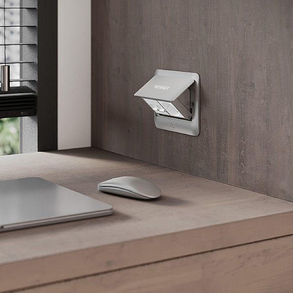 Аксессуар Werkel W8074065/ Выдвижной блок (Лючок) на 4 модуля (серебряный)