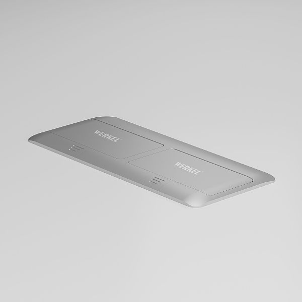 Аксессуар Werkel W8078065/ Выдвижной блок (Лючок) на 8 модулей (серебряный)