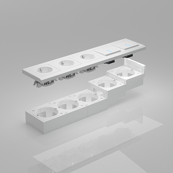 Аксессуар Werkel W8000001/ Коробка для накладного монтажа (белый)