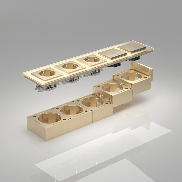 Аксессуар Werkel W8000011/ Коробка для накладного монтажа (шампань)