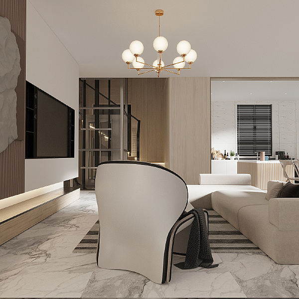 Люстра на штанге Artu Glass ART-ZW-6(N)G