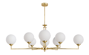 Люстра на штанге Artu Glass ART-ZWL-8(Z)G