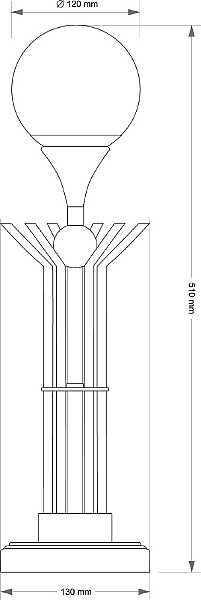Настольная лампа Bari BAR-LG-1(P)