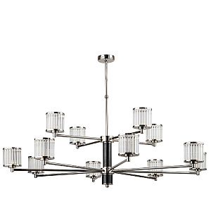 Люстра на штанге Como COM-ZW-8+4(BN/1)T