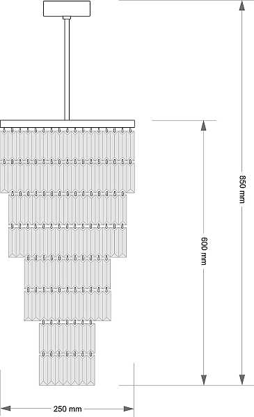Люстра каскадная Ellini ELL-ZW-10(Z)250/II