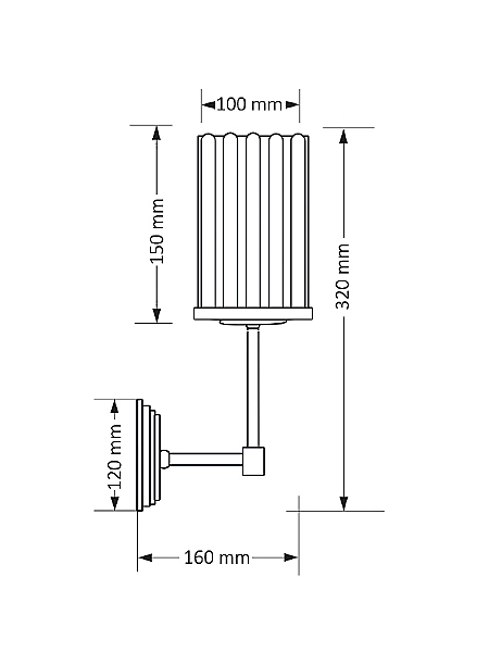 Настенное бра Empoli Ryfel EMP-K-1(N)R