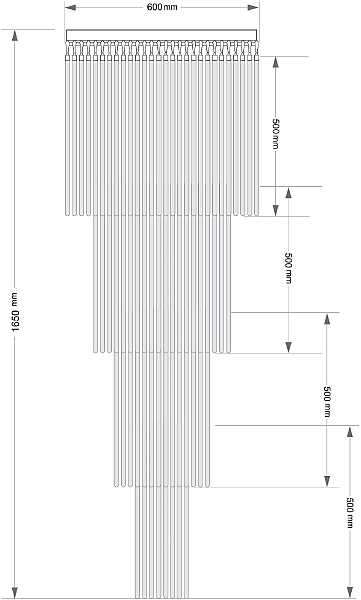 Люстра каскадная Filago FIL-PLM-10(P)600/500