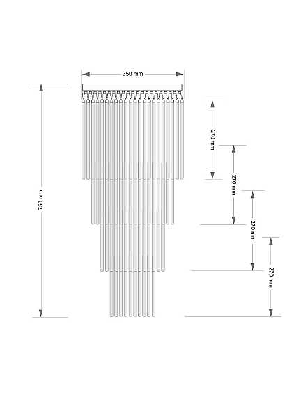 Люстра каскадная Filago FIL-PLM-7(P)350/270