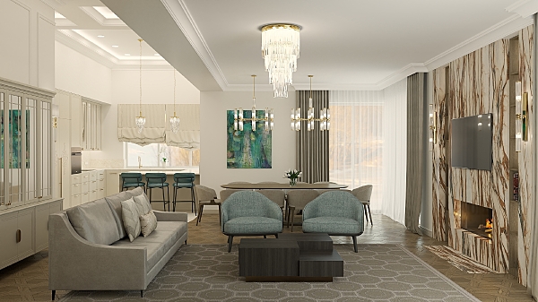 Люстра каскадная Filago FIL-PLM-7(P)450/270