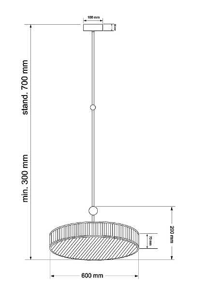 Светильник потолочный Lavone LAV-ZW-6(P)600-1/R