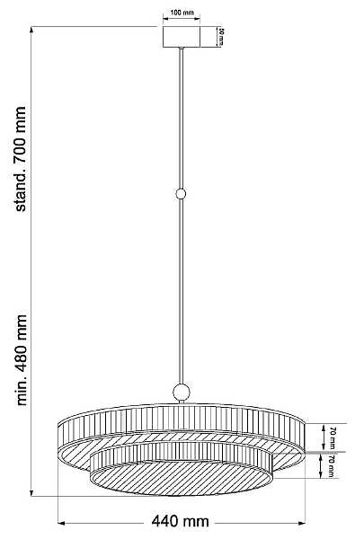 Люстра на штанге Lavone LAV-ZW-9(P)60/44