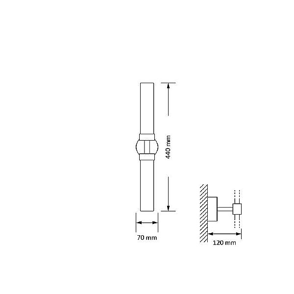 Настенное бра Mussa MUS-K-2(ZM)II 440