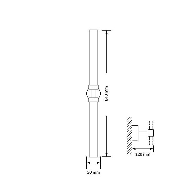 Настенное бра Mussa MUS-K-2(ZM)II 640