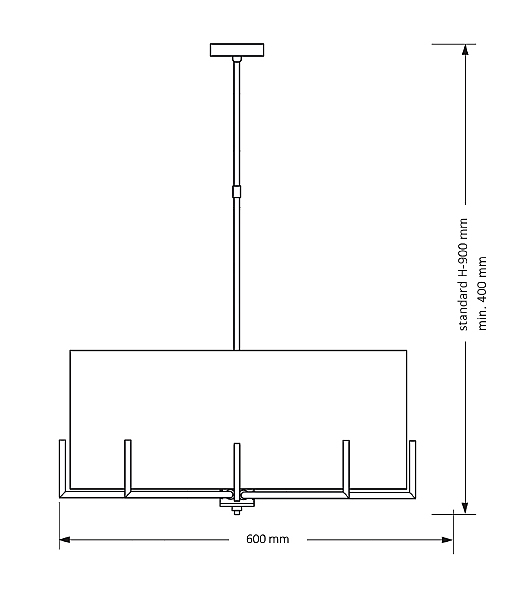 Люстра на штанге Nemi NEM-ZWD-5(N)