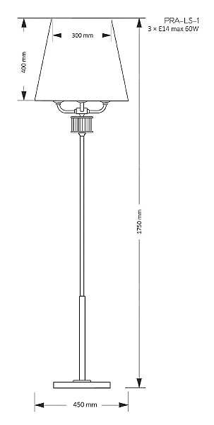 Торшер Prato PRA-LS-1(N)