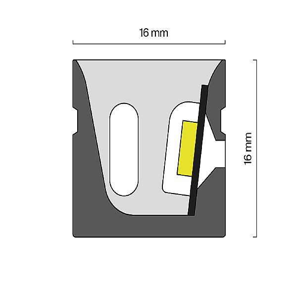Светодиодный шнур Изгиб поперек оптической оси 432015