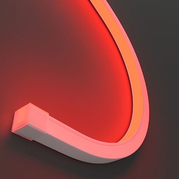 Светодиодный шнур Изгиб вдоль оптической оси 432024