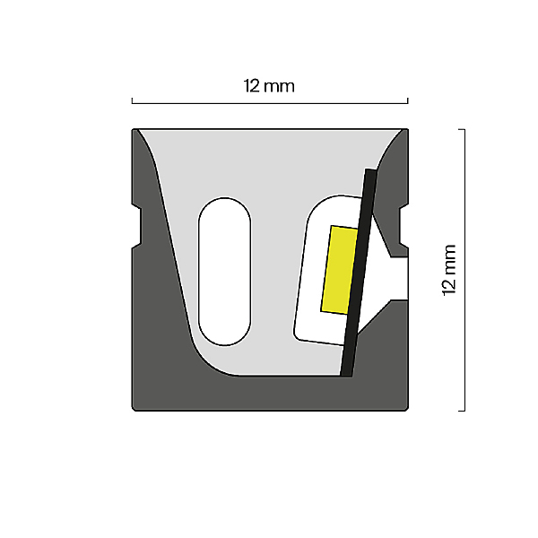 Светодиодный шнур Изгиб вдоль оптической оси 432024