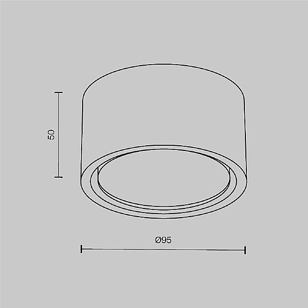 Накладной светильник Conik gyps C001CL-GX53-W