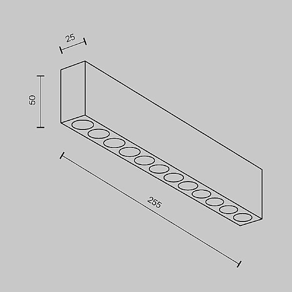 Накладной светильник Points C066CL-20W3-6K-B