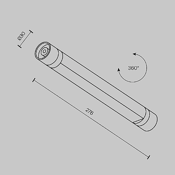 Трековый светильник Basis C147CL-L300-6W3K-B