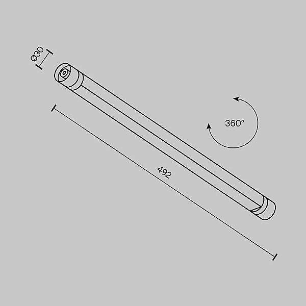 Трековый светильник Basis C147CL-L500-12W3K-B