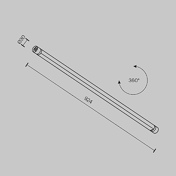 Трековый светильник Basis C147CL-L900-24W3K-B