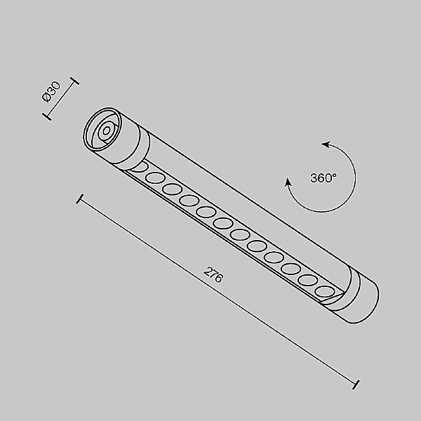 Трековый светильник Points C149CL-L300-6W3K-B