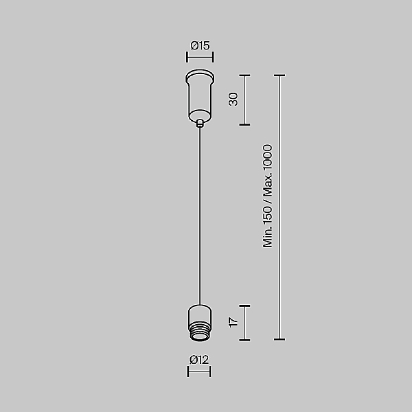 Монтажный элемент Accessories for system Shelf CA028SW-L1000-B