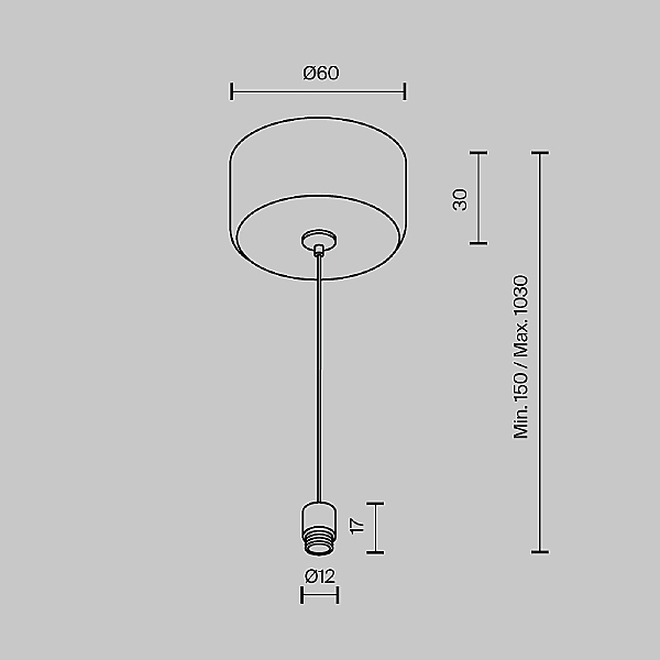 Монтажный элемент Accessories for system Shelf CA029SW-L1000-B