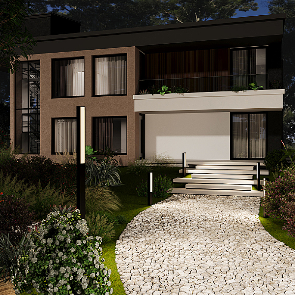 Уличный наземный светильник Blitz O470FL-L20GF3K