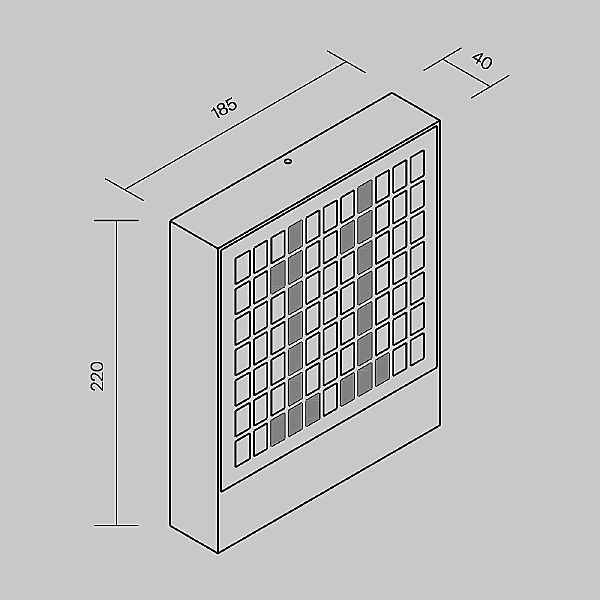 Уличный настенный светильник Anri O475WL-L10GF3K