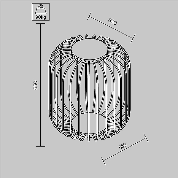 Уличный наземный светильник Wisp O478FL-L18GF3K