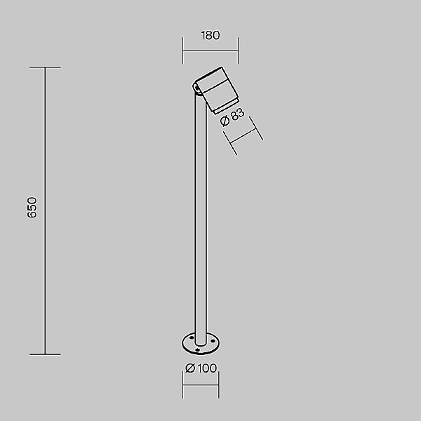 Уличный наземный светильник Spira O497FL-L12B3K1