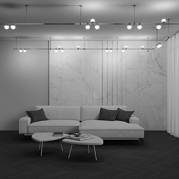 Трековый светильник Luna TR149-1-5W3K-PT