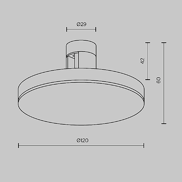 Трековый светильник Plato TR152-1-7W4K-PT