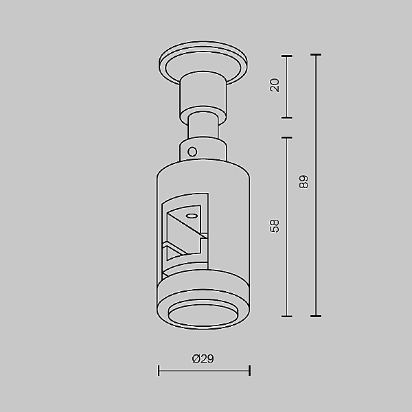 Монтажный элемент Accessories for tracks Flarity TRA155CW-S1-PT