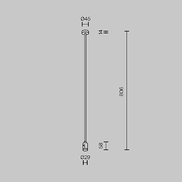 Монтажный элемент Accessories for tracks Flarity TRA159C-SL1-PT