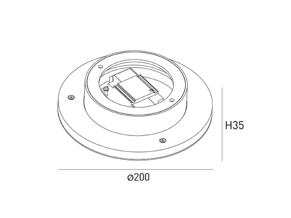 Настенный светильник ML ML-R200-WH-WW