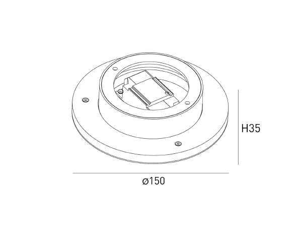 Настенный светильник ML ML-R150-BL-WW