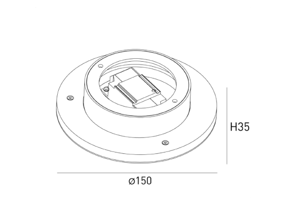 Настенный светильник ML ML-R150-WH-WW