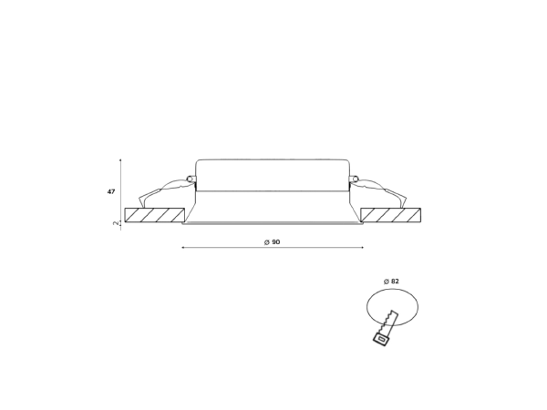 Встраиваемый светильник WL-BQ BQ009109-WH-WW
