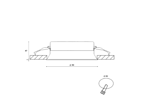 Встраиваемый светильник WL-BQ BQ009109-WH-NW