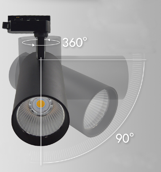 Трековый светильник TL3P TL3P-BL-10-NW