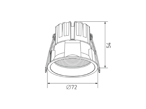 Встраиваемый светильник DL-RE DL-RE1202-WH-NW